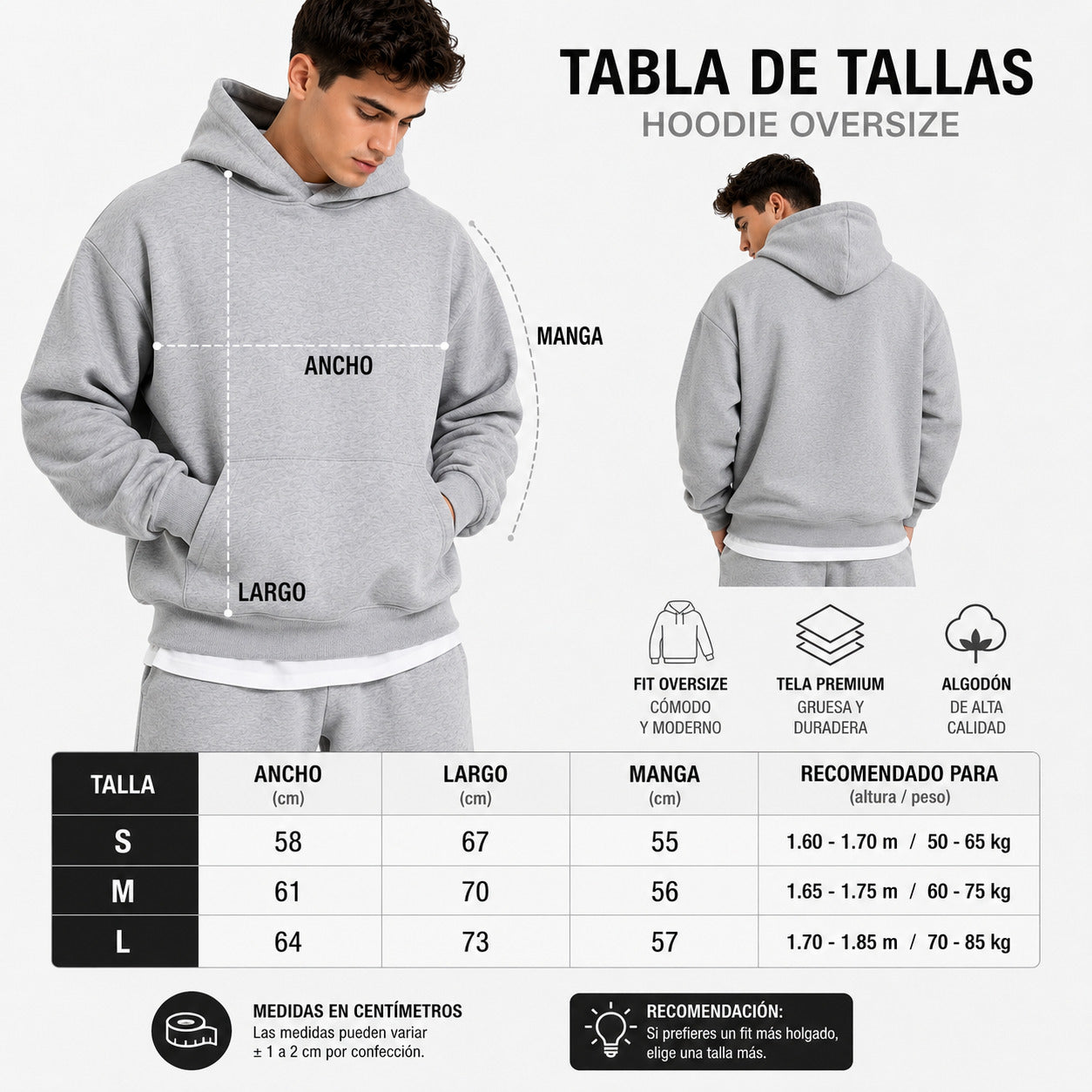 POLERA PARA HOMBRE - GRIS