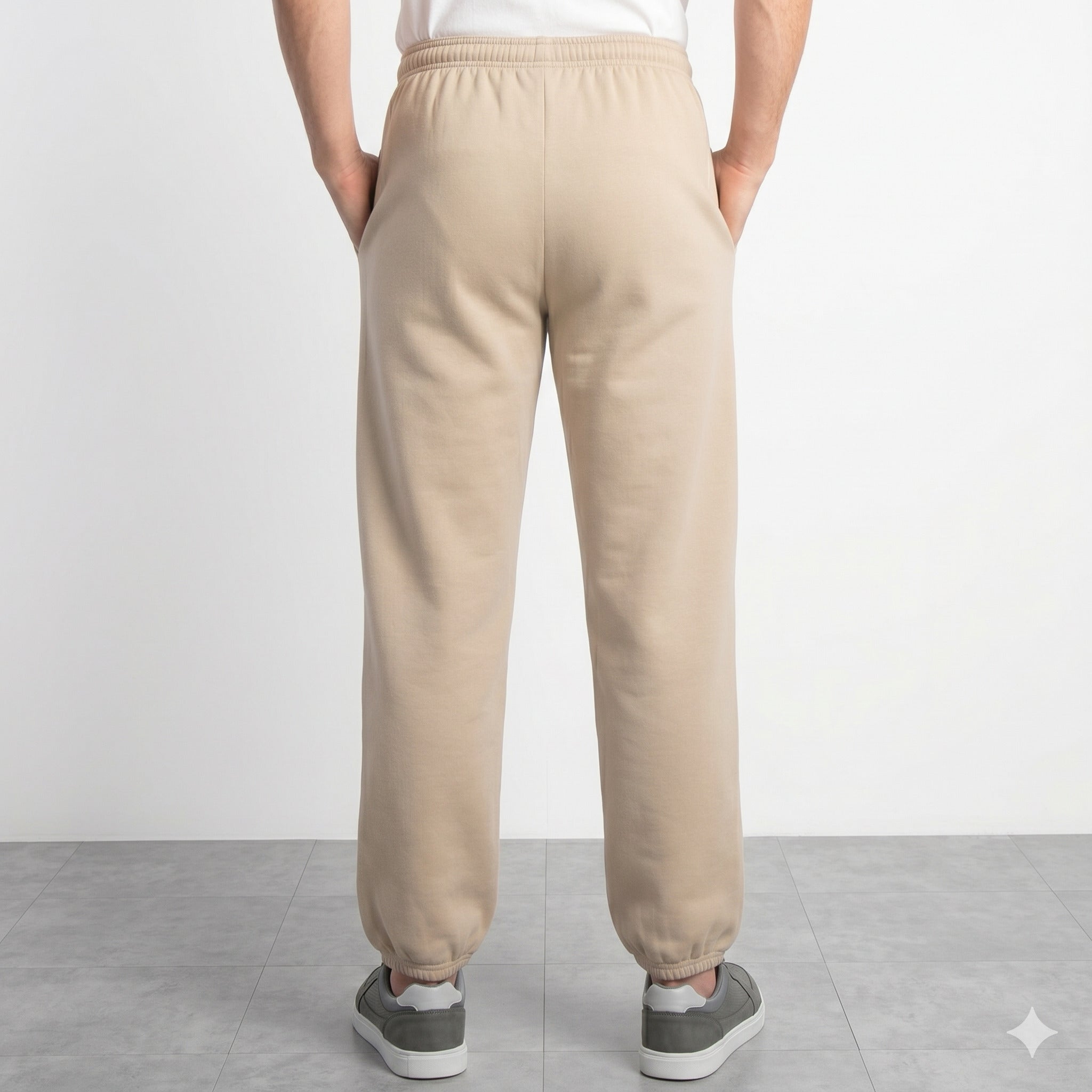 Pantalón de buzo beige urbano hombre