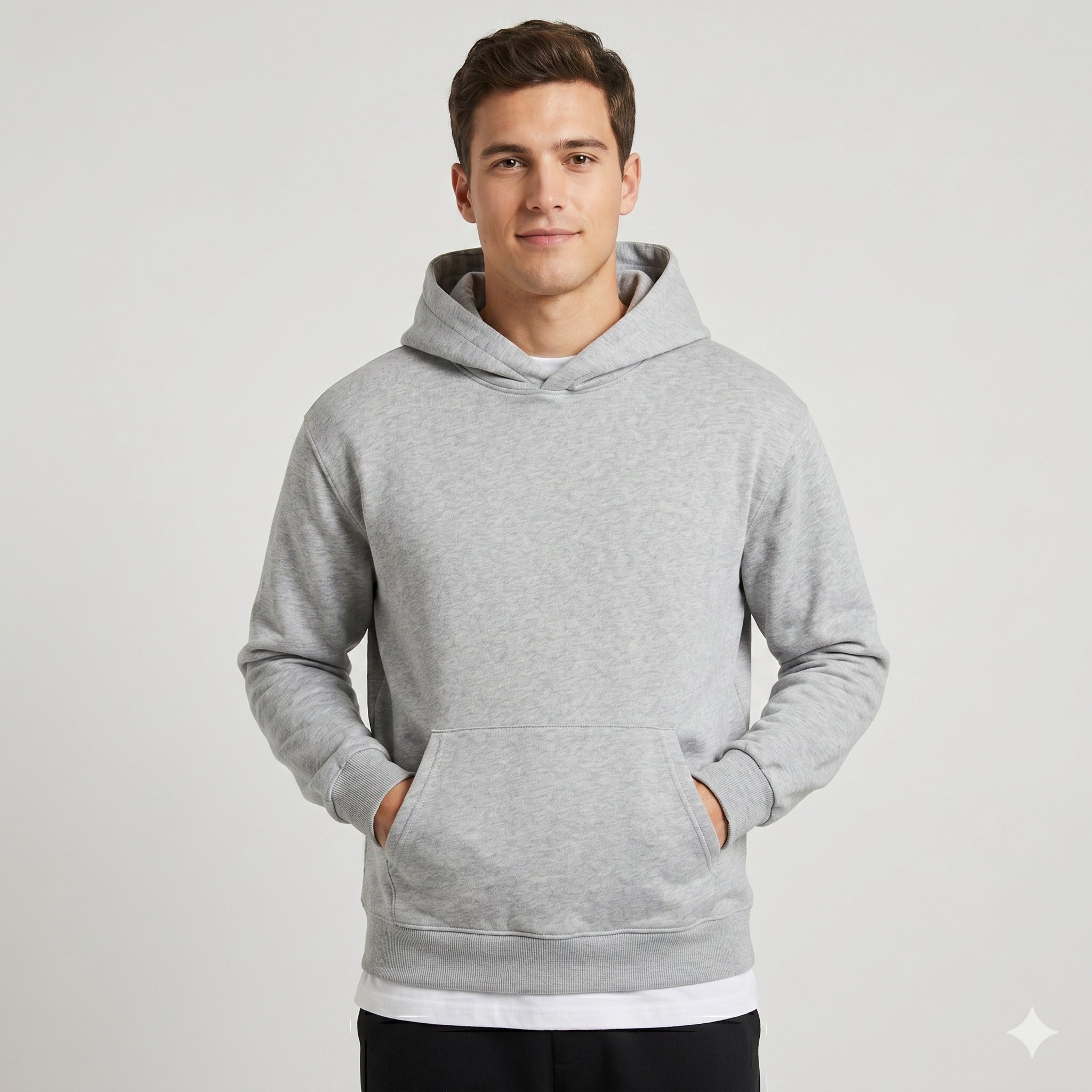 Polera Essential – Gris Jaspeado
